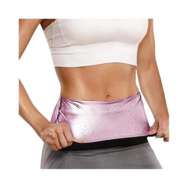 Imagem de Cinta Modeladora De Cintura Feminina Rosa, Cinto De Sauna Para Esporte