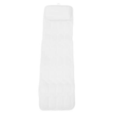 Imagem de TOPINCN Almofada de Banho de Corpo Inteiro Antiderrapante Banheira Encosto de Cabeça e Pescoço Almofada de Apoio Com Ventosas Fortes para Todos Os Tipos de Banheiras (Tipo B)