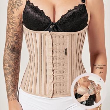 Imagem de Cinta Modeladora Feminina Redutora de Medidas x 33 Barbatanas de Aço -