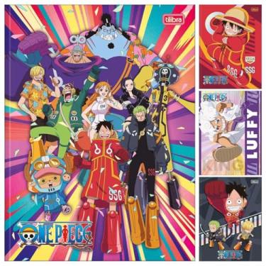 Imagem de Kit C/ 4 Caderno One Piece Universitário Brochura TILIBRA - 48 Folhas