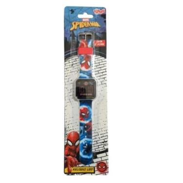Imagem de Relogio led infantil homem aranha 1dz guue - TOYNG