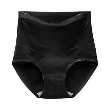 Imagem de Calcinhas De Algodão Sem Costura De Cintura Alta Para Mulheres, Contro