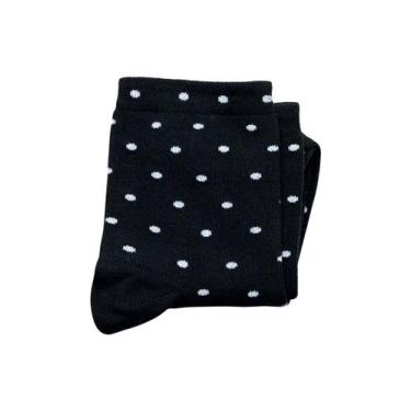 Imagem de Meia Cano Médio Lupo 04570-075 Feminina Poá Algodão T. 34/39, 34A39, 9