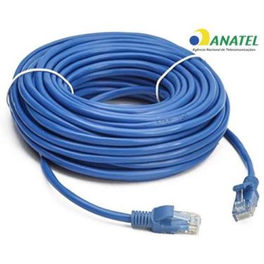 Imagem de Cabo de Rede LAN Ethernet RJ45 CAT5e 3m 5m 10m 15m 20m e 30m Metros Ca