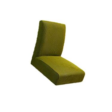 Imagem de DimyFew Capa de Cadeira de Barra com Elastano Elástico Baixo Encosto Baixo Capa de Banqueta, Verde, Tamanho real