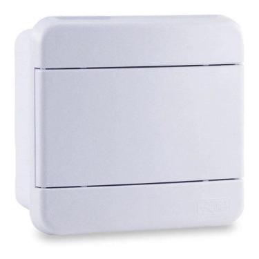 Imagem de 2X Quadro Distribuicão 4 Disjuntores Din Br Sobrepor Forceli