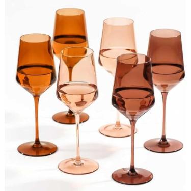 Imagem de comfit Conjunto de 6 taças de vinho coloridas da Venus