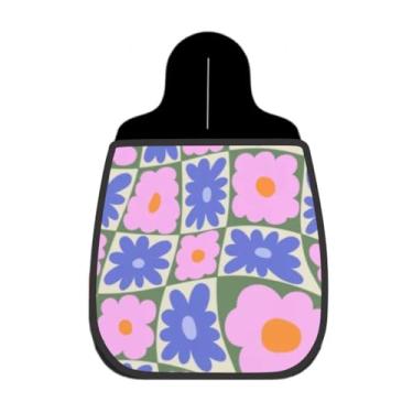 Imagem de Lixeira De Carro Organizador Lixinhocar Flor Psicodélica Verde