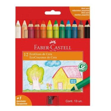 Imagem de Giz De Cera Ecogizes 12 Cores  Faber Castell