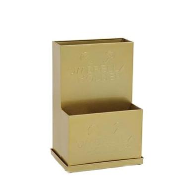 Imagem de Suporte de guarda-chuva criativo para ambientes internos, aparência antiga, entrada de metal, decoração de corredor, parede com bandeja de gotejamento removível, suporte para baldes de escritório em