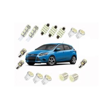 Imagem de Kit Lampadas Led Ford Fiesta/Focus Teto/Ré/Placa/Farolete