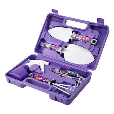 Imagem de Conjunto de Ferramentas Jardinagem Plantio Pala Capina Jardim com Design Ergonômico Alto- Resistente à Ferrugem Fácil Limpar Estojo Portátil para Plantas Paisagismo Jardineiros Apaixonados por em Vaso