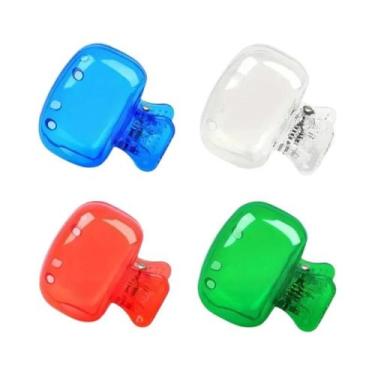 Imagem de Estojo Portátil Para Escova De Dentes Com Clipe De Armazenamento 4 Peç