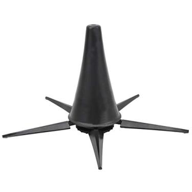 Imagem de Suporte de clarinete, suporte dobrável de 5 pernas com suporte de metal destacável e design de botão em espiral, para colocação estável e proteção de instrumentos musicais