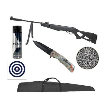 Imagem de Carabina Pressão Thunder 5,5 Mh Ekol Tag + Canivete + Itens