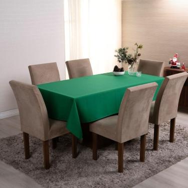 Imagem de Toalha De Mesa Basic 1 Peça 1,45m X 1,40m 4 Lugares Tecido Oxford 100% Poliéster - Verde