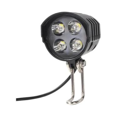 Imagem de Lanterna De Bicicleta Elétrica À Prova d'Água Com 4 LEDs E Buzina 12W 