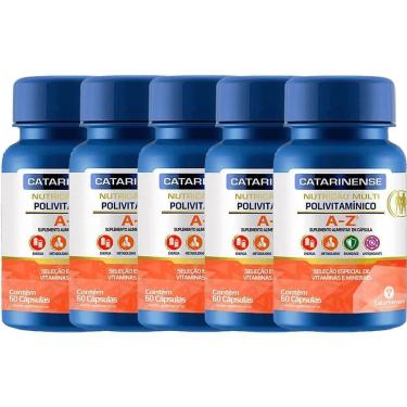 Imagem de Kit 5X Polivitamínico A-Z Multi - 60 Cápsulas - Catarinense Nutrição-Masculino