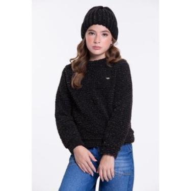 Imagem de Blusão Infantil Menina Pelinho Preto-Unissex