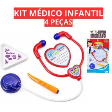 Imagem de Kit Médico de Brinquedo 4 Peças  Para Brincar - Art Brink