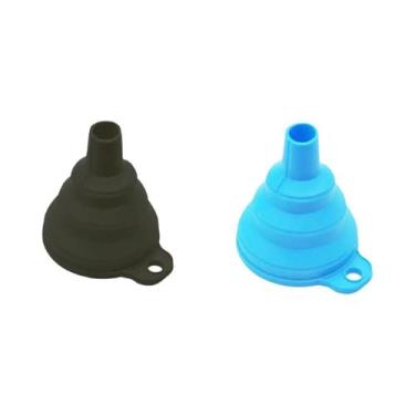 Imagem de Funil Portátil Dobrável De Silicone Para Combustível, Cerveja E Óleo -