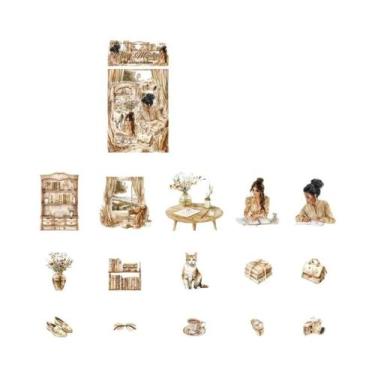 Imagem de Adesivos Decorativos Para Leitura Em Casa Para Meninas, Pacote Com 30 