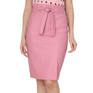 Imagem de Saia material sintético Evangélica Com Lacinho Tamanho:GCor:Rosé - Loo