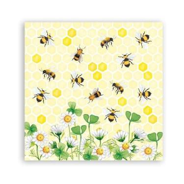 Imagem de 20 Guardanapos para Decoupage Ambiente Bees Joy 13314415