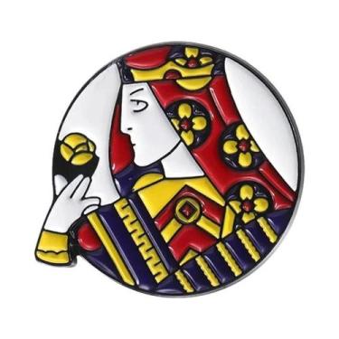 Imagem de Pin Esmaltado Personalizado De Cartas De Baralho De Poker: Coração Ver