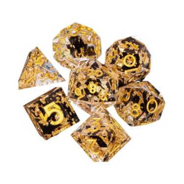 Imagem de Conjunto De Dados De Resina Dungeons And Dragons Com Bordas Afiadas Po