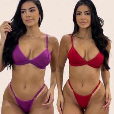 Imagem de Kit 2 Conjuntos Sem Bojo Atacado De Revenda Lingerie Feminina - Like4y
