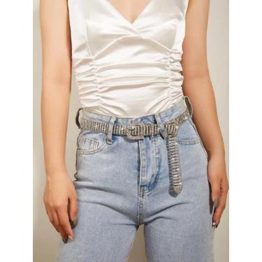 Imagem de Cinto de decoração de strass - NONE, 100 centímetros, Ouro