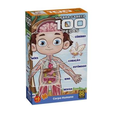 Imagem de Quebra-cabeça 100 peças Corpo Humano - Grow