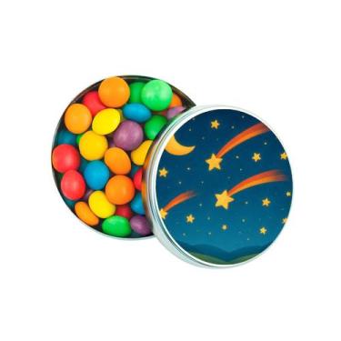 Imagem de Kit 30 Latinhas Lembrancinhas Estrelas Cadentes Cor: Prateado - Gil Fe