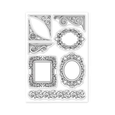 Imagem de Carimbos Transparentes Vintage Para Scrapbooking DIY: Fundo De Janelas