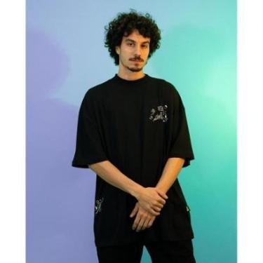 Imagem de Camiseta Lost 2262613 Box Quadrada Bubble - Preto-Masculino