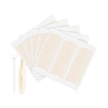 Imagem de Fita Adesiva Transparente Bege Para Pálpebra Dupla 240 Peças, Faixa De