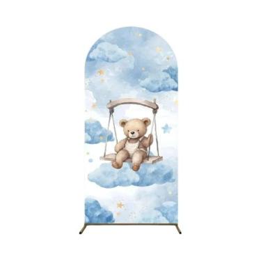 Imagem de Fundo De Arco De Desenho Animado Em Tecido Elástico Para Acessórios De