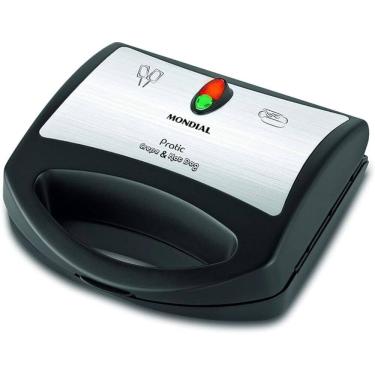 Imagem de Crepeira Elétrica Mondial Pratic Crepe & Hot Dog Antiaderente 850W Preto/Inox 127V - CP-01