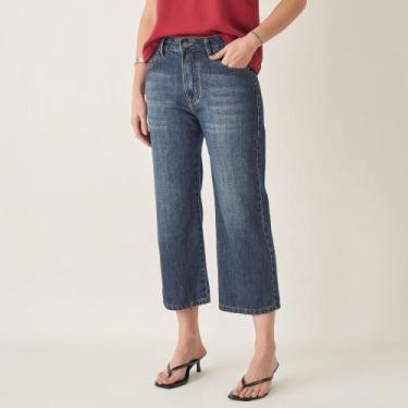 Imagem de Calça Jeans Pantacourt Reta - Bloom, Jeans stone, 48