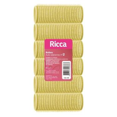 Imagem de Bobes Autoaderentes Ricca Nº 2 Amarelo Cód.336 - BELLIZ COMPANY