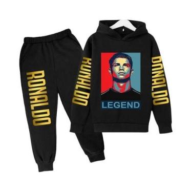 Imagem de Conjunto De Agasalho Infantil Com Estampa Do Ronaldo, Moletom E Calças
