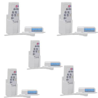 Imagem de KIT 5 Controle Remoto Qualitronix QV40 Ventilador e Lâmpada com Suport