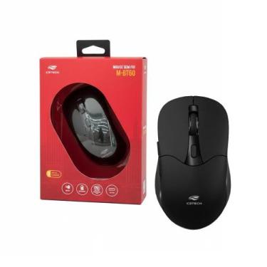 Imagem de Mouse Sem Fio MBT60BK C3Tech Duplo Modo (BT + Nano) 8001600 DPI, 6 Bot