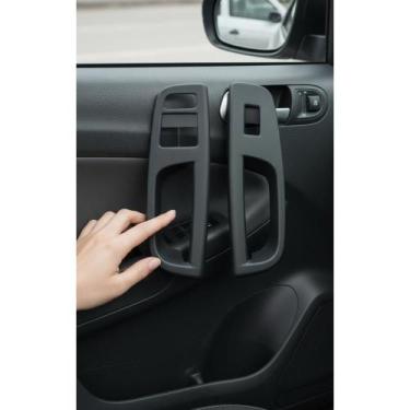 Imagem de Puxador Interno Porta Dianteira Gol Voyage G5 G6 Preto Par - Congratul