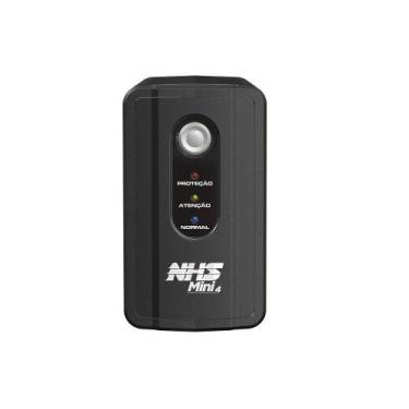 Imagem de Nobreak NHS Mini 4 Senoidal 600VA 300W Entrada Bivolt Saída 120V ou Co