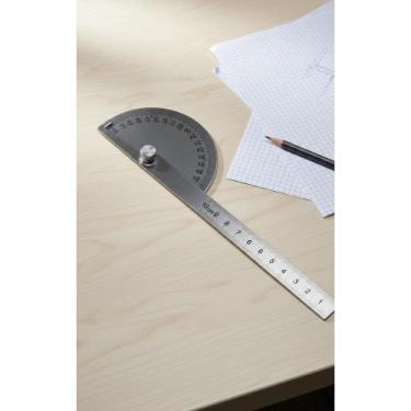 Imagem de 2x Transferidor Aço Inox 0-180 Precisão Com Régua - Congratulations St