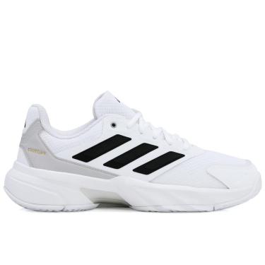 Imagem de Tênis Adidas Courtjam Control 3 Branco e Preto-Masculino