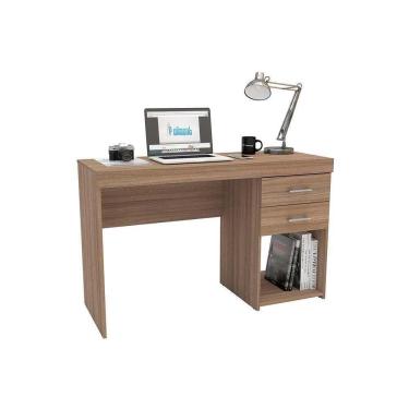 Imagem de Escrivaninha P- Escritório Malta C- 2 Gavetas Castanho - Politorno