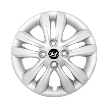 Imagem de Calota Aro 14 Hyundai Hb20 2016 2017 2018 Sedan Prata - GFM